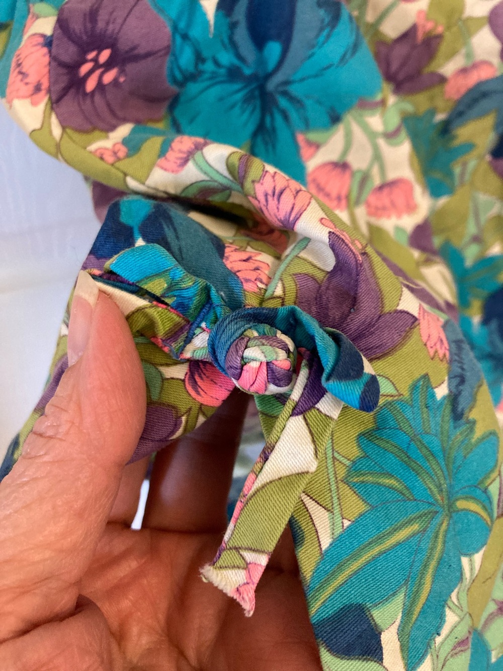 VTG Kahala Hawaii One-Piece Swim Romper in Teal & Purple - Picture 4 of 13